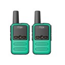 Dětské mini vysílačky 2 ks s PTT tlačítkem a klipem 8,5 cm kompaktní radiostanice s USB nabíjením a konektorem na sluchátka pro hry ven 2