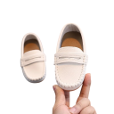 Dětské mokasíny Nazouvací boty bez tkaniček Slip on model z PU kůže Pryžová podrážka Unisex obuv pro kluky i holky na běžné nošení 1