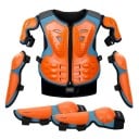 Detské motocyklové chrániče kompletná sada ergonomická vesta 47 × 32 cm lakte 27 cm kolená 32 cm pre jazdu 6