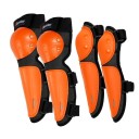 Dětské motocyklové chrániče sada ochranné vybavení lokty cca 27 cm kolena cca 32 cm ergonomické pro jízdu na motorce 4
