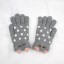 Detské pletené rukavice s bodkami 1