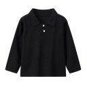 Dětské polo tričko s límečkem a knoflíčky Polyesterové tričko s dlouhým rukávem Jednobarevné sportovní tričko pro chlapce i dívky 11 Dětské polo tričko s límečkem a knoflíčky Polyesterové tričko s dlouhým rukávem Jednobarevné sportovní tričko pro chlapce i dívky 11