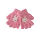 Dětské rukavice Prstové Se zvířátkem Velikost 11,5 x 6,5 cm Měkký polyester Chlupaté Teplé zimní Pro děti 1-3 roky Na sníh i ven 2