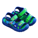 Detské sandále unisex Uzavretá špička Motiv dinosaura Dva pásky na suchý zips Zadný pásik Priedušné výrezy Materiál PVC Na leto aj k vode 2