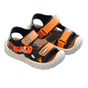 Detské sandále unisex Uzavretá špička Motiv dinosaura Dva pásky na suchý zips Zadný pásik Priedušné výrezy Materiál PVC Na leto aj k vode 3