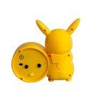 Detské stolné hodiny Pikachu 14 x 14,5 cm Roztomilé hodiny Pokémon Dekorácia do izbičky Žlté hodiny pre deti Nočný stolík 2