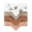 Detské umývacie žinky Bavlnené detské uteráky na tvár Sada žiniek 5 ks 23 x 23 cm 12