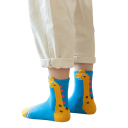 Detské unisex ponožky 5 párov Farebné ponožky s motívmi dinosaurov Polyester pohodlné elastické ponožky pre deti každodenné nosenie 2