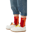 Detské unisex ponožky 5 párov Farebné ponožky s motívmi dinosaurov Polyester pohodlné elastické ponožky pre deti každodenné nosenie 5