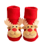 Dětské vánoční protiskluzové ponožky se sobem 1