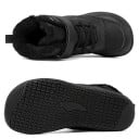 Detské zimné barefoot topánky na suchý zips Unisex zateplená obuv s kožušinovou podšívkou Gumová podrážka Pútko na päte Na sneh aj do školy 3
