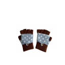 Dětské zimní rukavice Bez prstů Překlápěcí palčáky Velikost 12,5 x 9 cm Pletené S knoflíkem Pro děti 3-7 let Na sníh i do školy 3