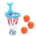 Detský basketbalový kôš do kúpeľa s plutvou 14 x 13,5 cm plastový so 3 loptičkami hračka na hranie vo vani a vodnú zábavu 1