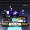 Dětský DJ pult se světelnými efekty 35,5 x 21 x 9,5 cm Hudební mixážní panel s klávesami podsvícenými tlačítky otočným talířem a mikrofonem 2