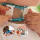 Detský krčný golier yuwell univerzálny nastaviteľná veľkosť s výškovým nastavením až 60 mm silikónový modrý s návlekom na krk na fixáciu krku 14