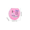 Detský make-up box 12,98 x 12 x 2 cm Paletka so zrkadlom 7 očných tieňov 3 lícenky 2 štetce Farebná sada líčenia pre malé parádnice 2