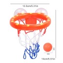 Detský mini basketbalový kôš do vody na prísavky 14 x 13,5 cm plastový set so 3 loptičkami hračka do kúpeľa a vane 4