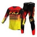 Dětský motokrosový komplet dres a kalhoty Unisex S dlouhým rukávem Z polyesteru a nylonu Černo-červeno-žlutá Na motokros a enduro terén 1