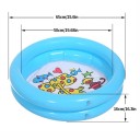 Detský nafukovací bazénik 65x15 cm z PVC s potlačou zvieratiek Letná guľatá vaňa Vodná hračka pre deti Farebný bazén do exteriéru 2