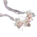 Detský náramok kvetinový 12 cm Elegantný vílí náramok Kovový náramok s perlami Princezná Detské narodeninové doplnky Módne prehliadky 4