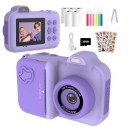 Dětský polaroid s černobílým tiskem fotek 16násobným zoomem vestavěným bleskem a videem s nabíjením Type-C a paměťovou kartou 32 GB 3