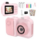 Dětský polaroid s černobílým tiskem fotek 16násobným zoomem vestavěným bleskem a videem s nabíjením Type-C a paměťovou kartou 32 GB 2