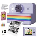 Dětský polaroid s černobílým tiskem fotek a 2,8palcovým displejem s kartou 32 GB a lithium-polymerovou baterií na nabíjení přes USB 1