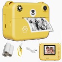 Dětský polaroid s motivem medvídka a okamžitým tiskem s 2,4palcovým LCD displejem otočným objektivem 180° a 5 filtry 9 x 7,4 x 4 cm 2