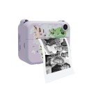 Dětský polaroid s okamžitým tiskem černobílých fotek a videem 1080p s lithiovou baterií 1500 mAh 7,4 x 8,9 cm pro provoz bez kabelů 2