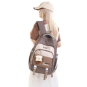 Dětský školní batoh voděodolný prostorný 47 x 34 x 24 cm nylonový lehký 0,8 kg s nastavitelnými popruhy pro dívky do školy i na cesty 31