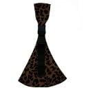 Dětský sling pro novorozence s leopardím motivem a kapsou o šířce 50 cm s ramenním popruhem nastavitelným v rozsahu 130 až 180 cm 1