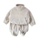 Detský unisex set mikina s rolákem na zip a nohavice na gumu s kapsami Pohodlná súprava na každodenné nosenie do škôlky aj von 6