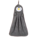 Detský uterák na ruky 34 x 16 cm Polyesterový kúpeľňový uterák s pútkom Roztomilý motív tučniaka pre deti 7