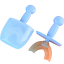 Dětský zubní kartáček ve tvaru U 360° s krytem Měkký zubní kartáček pro děti s motivem medvídka Manuální silikonový zubní kartáček pro děti 6-12 let 12 x 6 cm 2