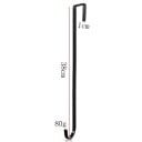 Deurhanger 38 x 1 cm Metalen haak voor feestelijke kransen Houder voor hangdecoraties Sterke metalen hanger voor eenvoudig ophangen 2