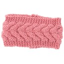 Diadema ancha de punto para mujer con un destacado patrón de trenzas Diadema cálida para el cabello hecha de lana Para días más fríos 9