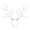 Diadema con cuernos largos Tamaño universal Diadema de fantasía Accesorio de cabello para disfraz de cosplay Halloween festival fiesta fotografía 5