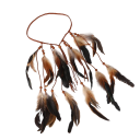 Diadème indien avec plumes 52,5 x 41 cm Ornement de tête indien pour carnaval Accessoire de costume pour carnaval festival cosplay soirée 6
