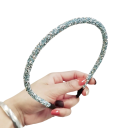 Diadème scintillant pour femmes Diadème élégant avec des pierres Brillant accessoire capillaire festif pour coiffures de soirée et de fête 2