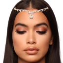 Diadème sur le front Taille universelle Chaîne de bijoux sur le front Accessoire capillaire festif de style déesse 3