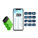 Diagnostický autoadaptér Konnwei KW902 OBD2 skener Bluetooth 5,2 pre mazanie chybových kódov motora a kontrolu batérie pre iOS a Android 3