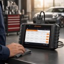 Diagnostický automobilový skener NT710 Android 9.0 s 5,5palcovým dotykovým displejom batériou 4000 mAh WiFi a Bluetooth čierno-oranžový 8