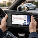 Diagnostický skener OBD2 VO6 s 6palcovým displejom batériou 6400 mAh Bluetooth VCI a 28 resetmi čierny pre diagnostiku všetkých systémov 5