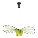 Diagonal moderne hængende lysekrone Designer loftslampe Metalfod Polyurethanfarvede strimler E27-fatning LED-kompatibel 100 cm varmt hvidt lys. 6