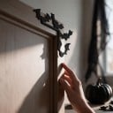 Διακοσμητική γωνιακή διακόσμηση για πλαίσιο πόρτας και καθρέφτη με νυχτερίδες 12 x 8 εκ. Μαύρη Διακοσμητική σιλουέτα Διακόσμηση εσωτερικού χώρου 2