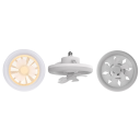 Diaľkové ovládanie pre LED stropný ventilátor s päticou E27 8,5 x 4 cm Ovládač lampy do spálne kuchyne ABS plast Batéria CR2025 3V 4
