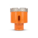 Diamantbohrkrone 50 mm mit M14 Gewinde für Winkelschleifer Vakuumgelöteter Diamant Orange Trockenbohren in Fliesen und Marmor 1