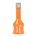 Diamantboor 10 mm met M14 draad voor haakse slijper Vacuüm gelaste diamant Oranje Droog boren in tegels, marmer, graniet en glas 1