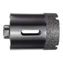 Diamantfúró koronák 35 mm M10 menettel Sarokcsiszolóhoz Forrasztott gyémánt Fekete Száraz fúrás járólaphoz, márványhoz, gránithoz és üveghez 1