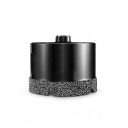 Diamantová vrtací korunka 100 mm se závitem M10 Pro úhlovou brusku Pájený diamant Černá Suché vrtání do dlažby mramoru žuly a skla 1
